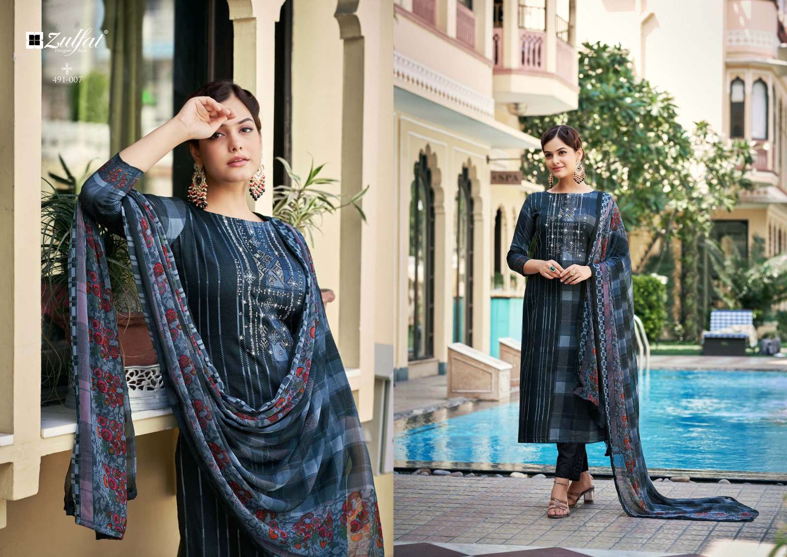 adaa by zulfat designer suits unstich designer salwar kameez catalogue wholesale price surat