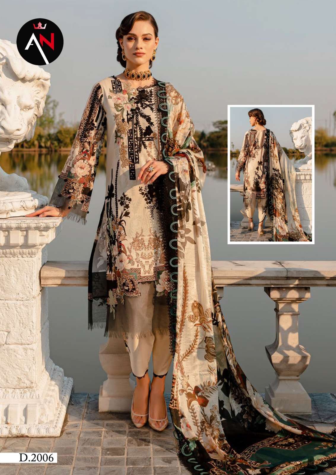 asifa nabeel vol-2 by asifa nabel pure cotton designer pakistani salwar suits catalogue collection 2023 