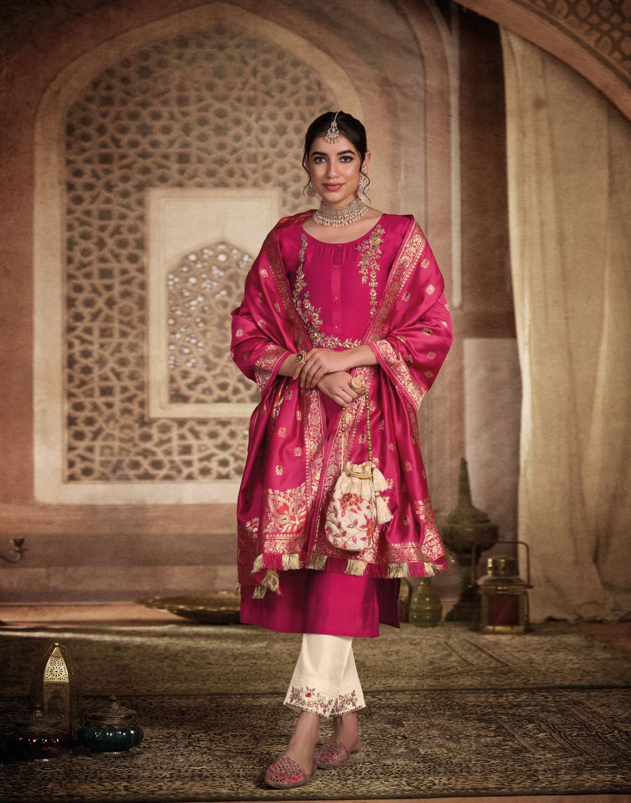 gulmeena by lily and lali party wear designer top and botton