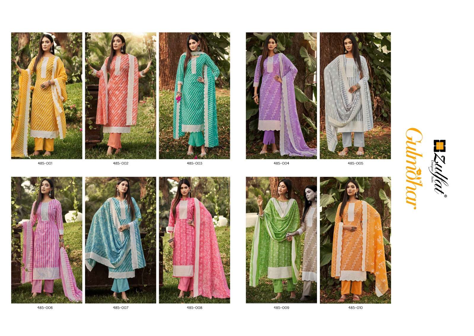 gulmohar by zulfat designer suits unstich designer salwar kameez catalogue online supplier surat