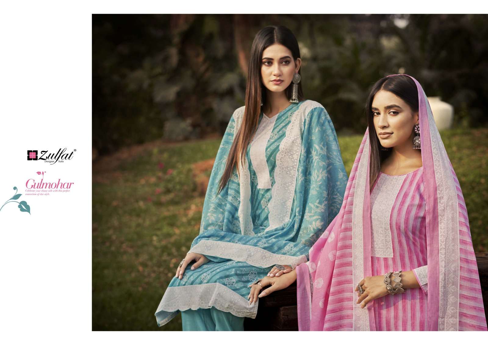 gulmohar by zulfat designer suits unstich designer salwar kameez catalogue online supplier surat