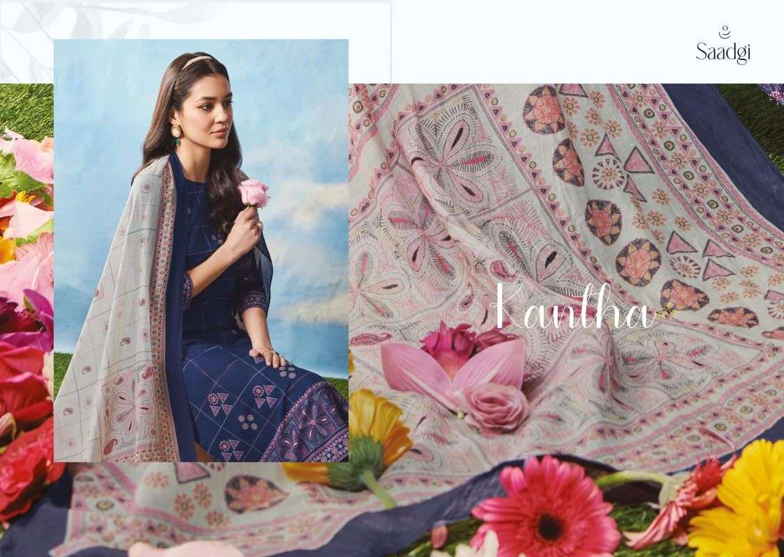  kantha by saadgi unstich designer salwar kameez catalogue wholesale price surat 