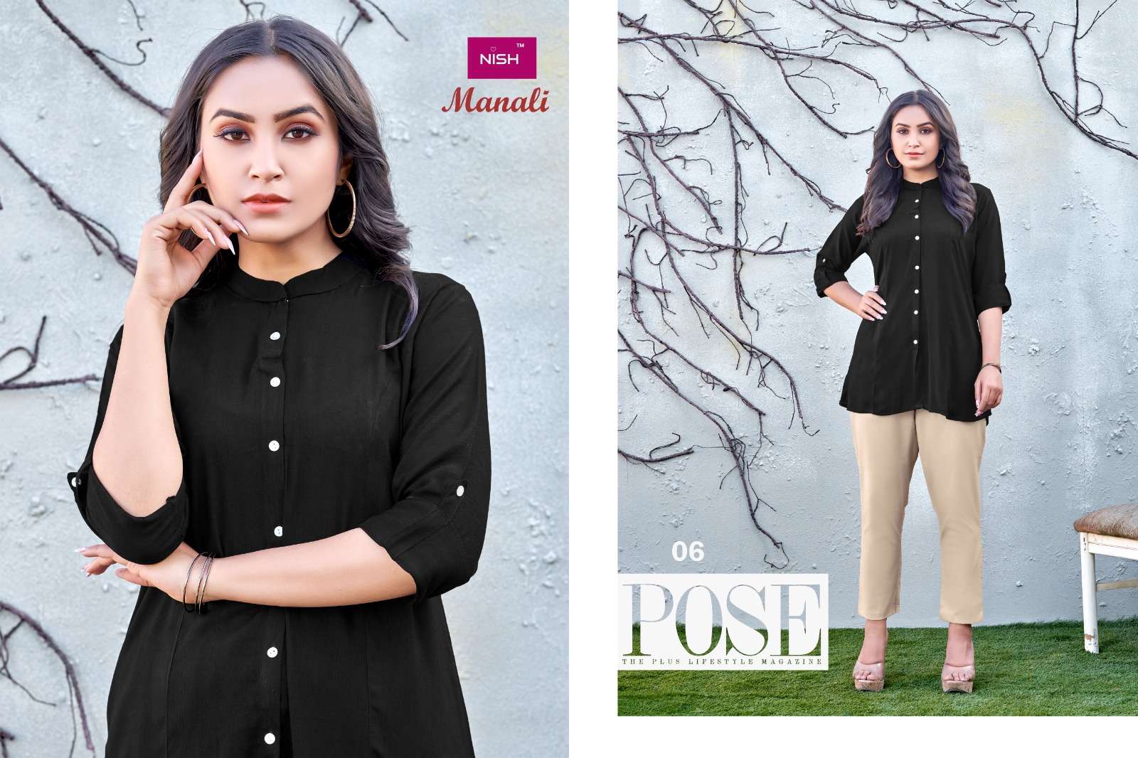manali by nish trendy designer tops catalogue online dealer surat 