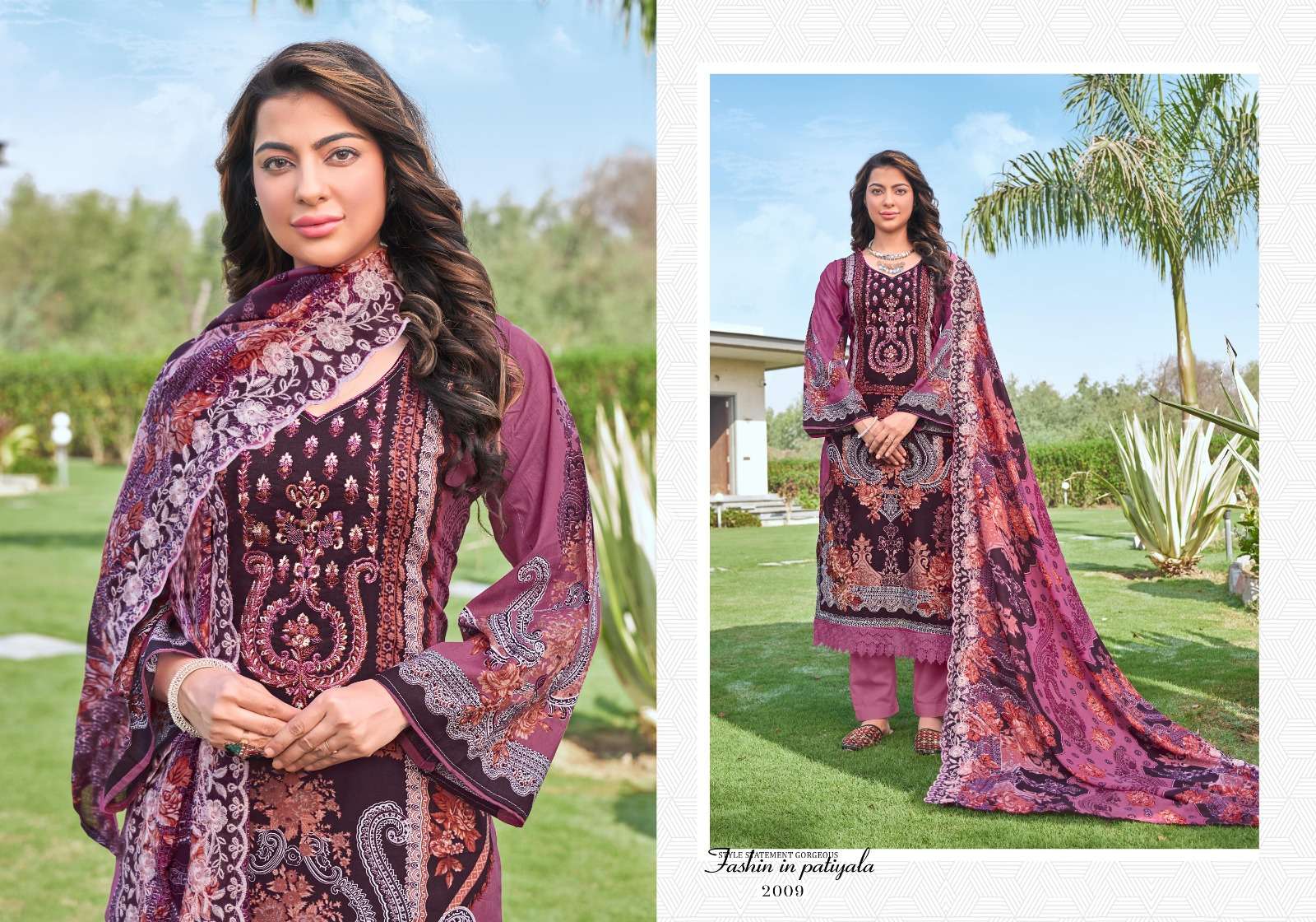 maryam vol-2 by ambica tex fab pakistani prints designer salwar suits catalogue online supplier surat 