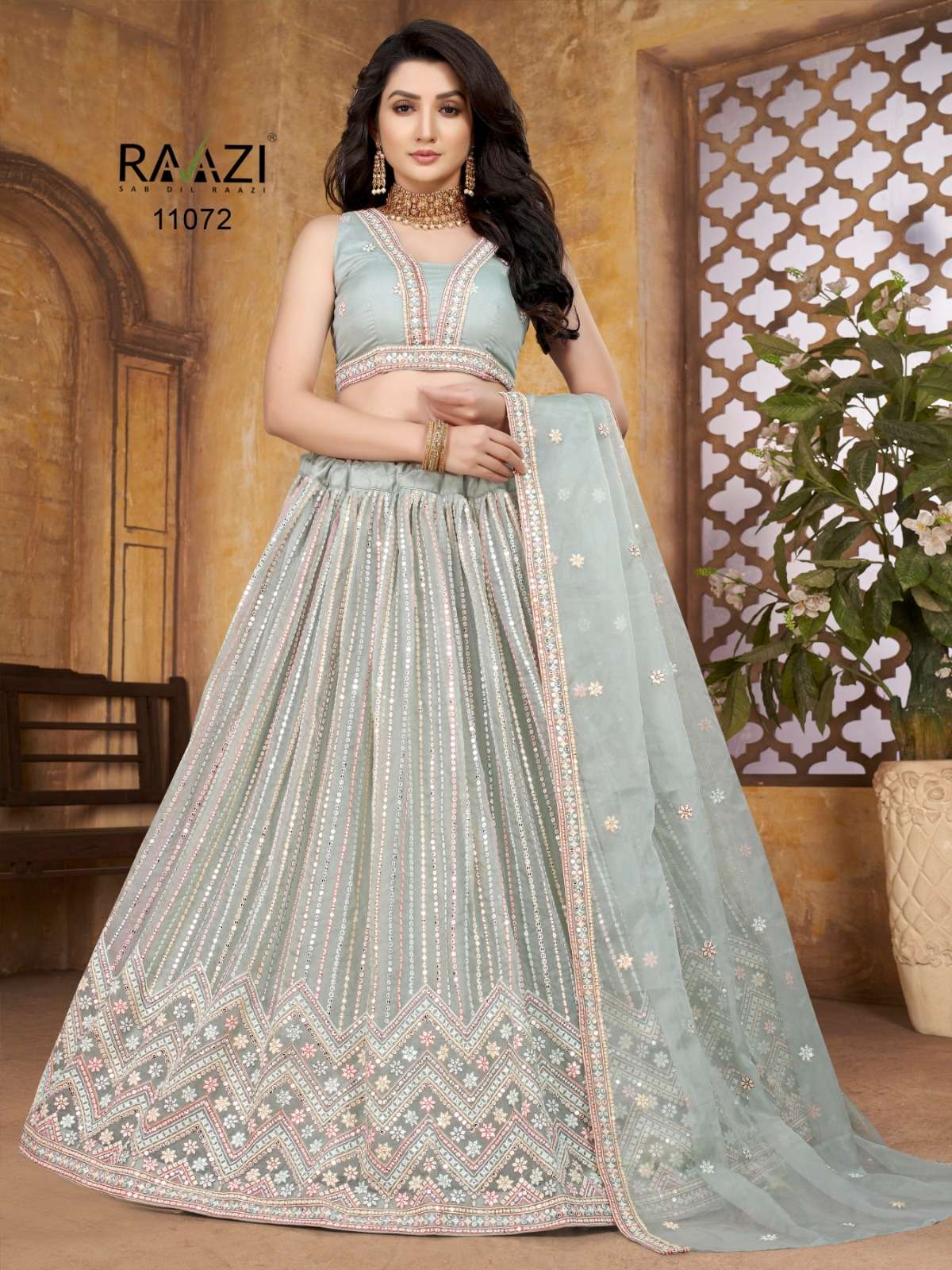 Stylish Designer Latest Embroidered Lehenga at Rs.3990/peice in surat offer  by Fabliva