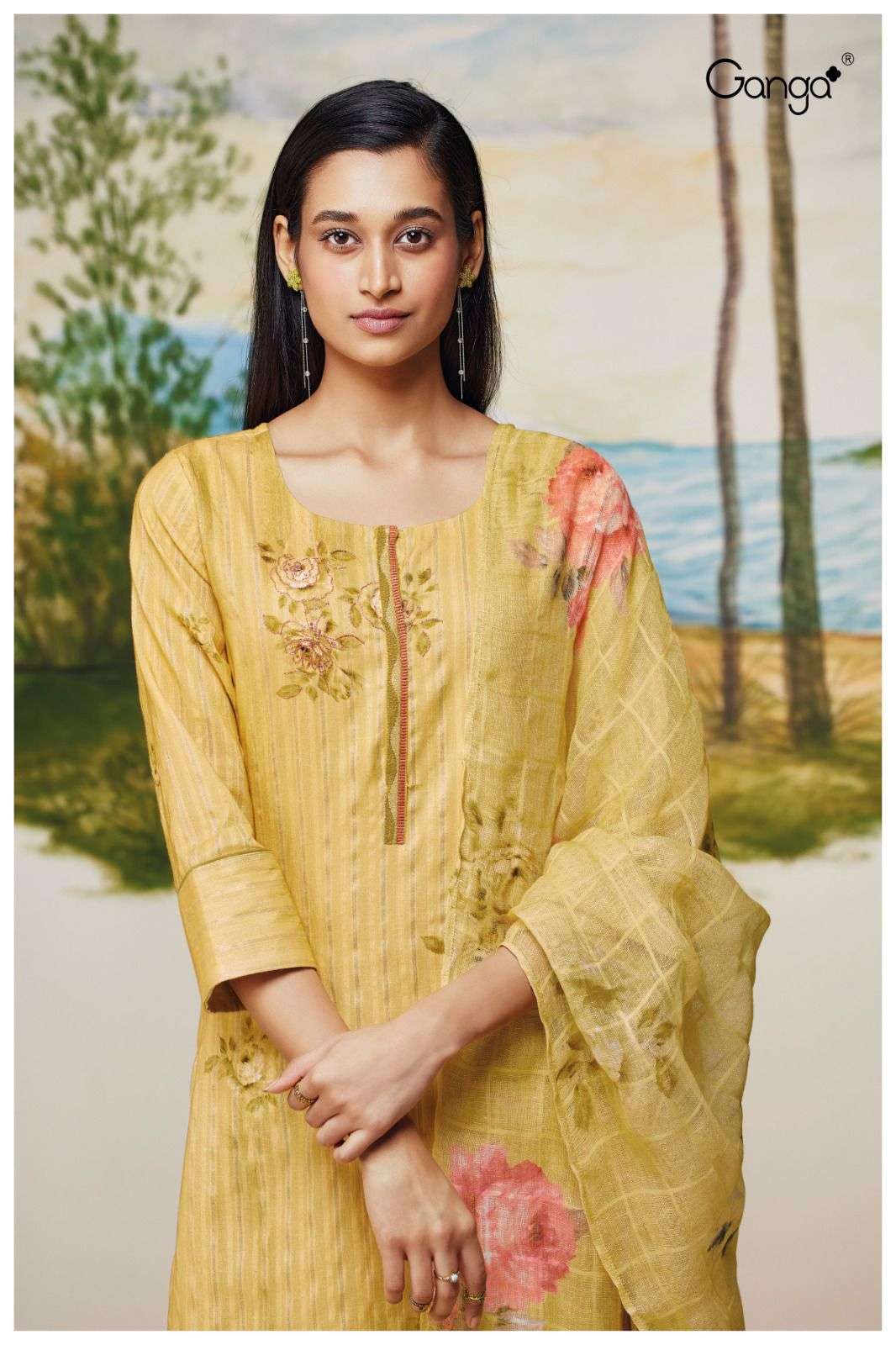 mouni by ganga premium cotton salwar kameez catalogue collection 2023 