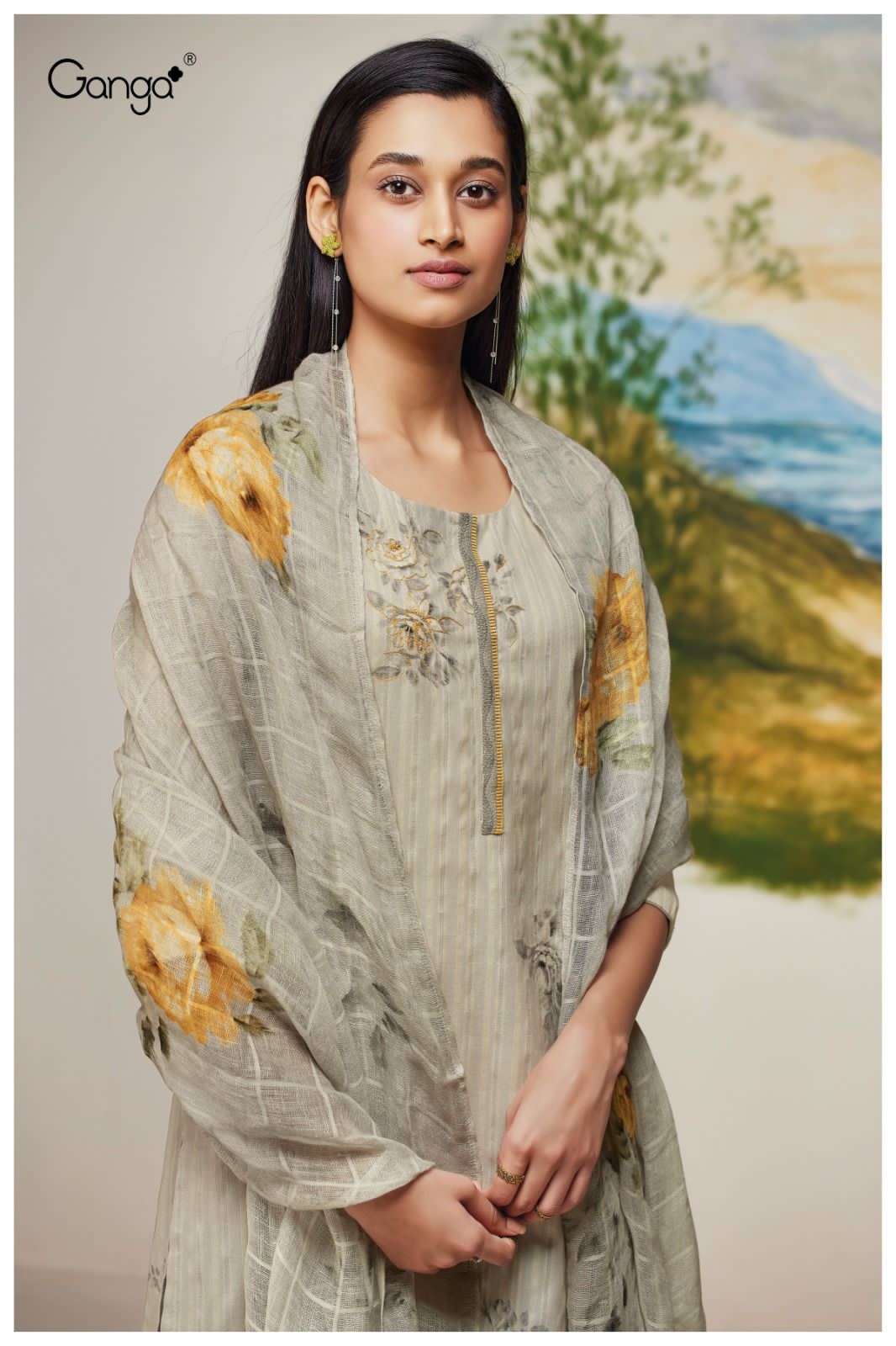 mouni by ganga premium cotton salwar kameez catalogue collection 2023 