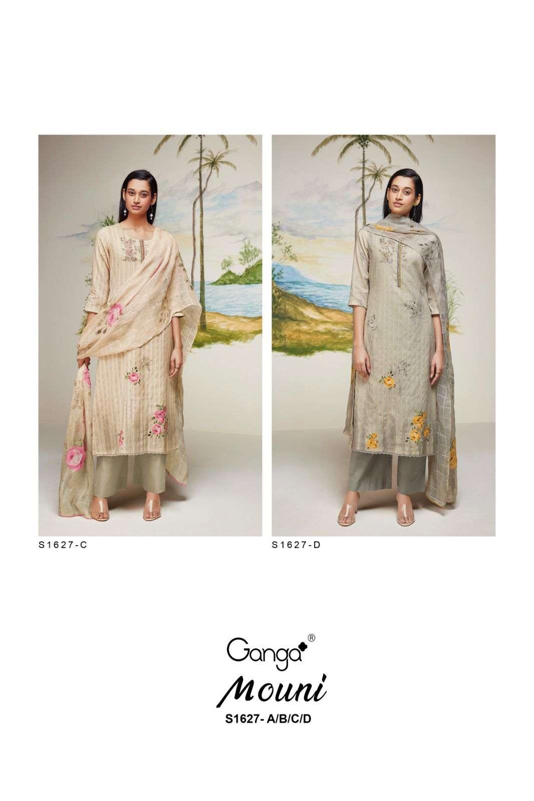 mouni by ganga premium cotton salwar kameez catalogue collection 2023 