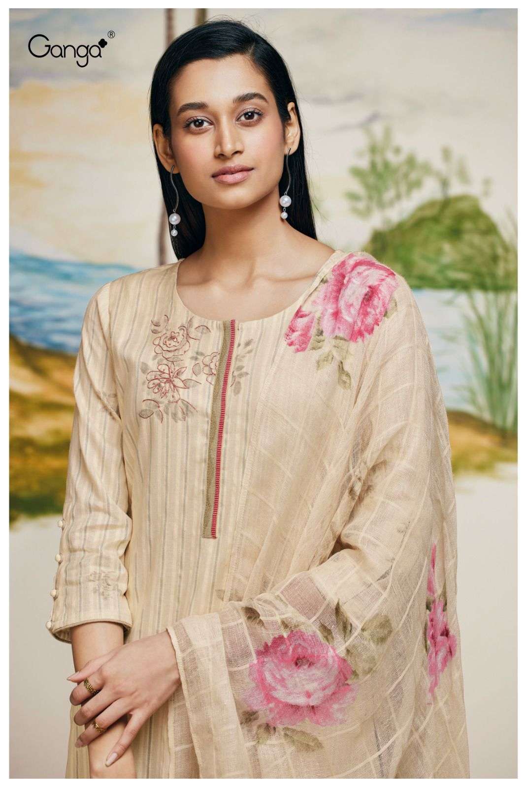 mouni by ganga premium cotton salwar kameez catalogue collection 2023 