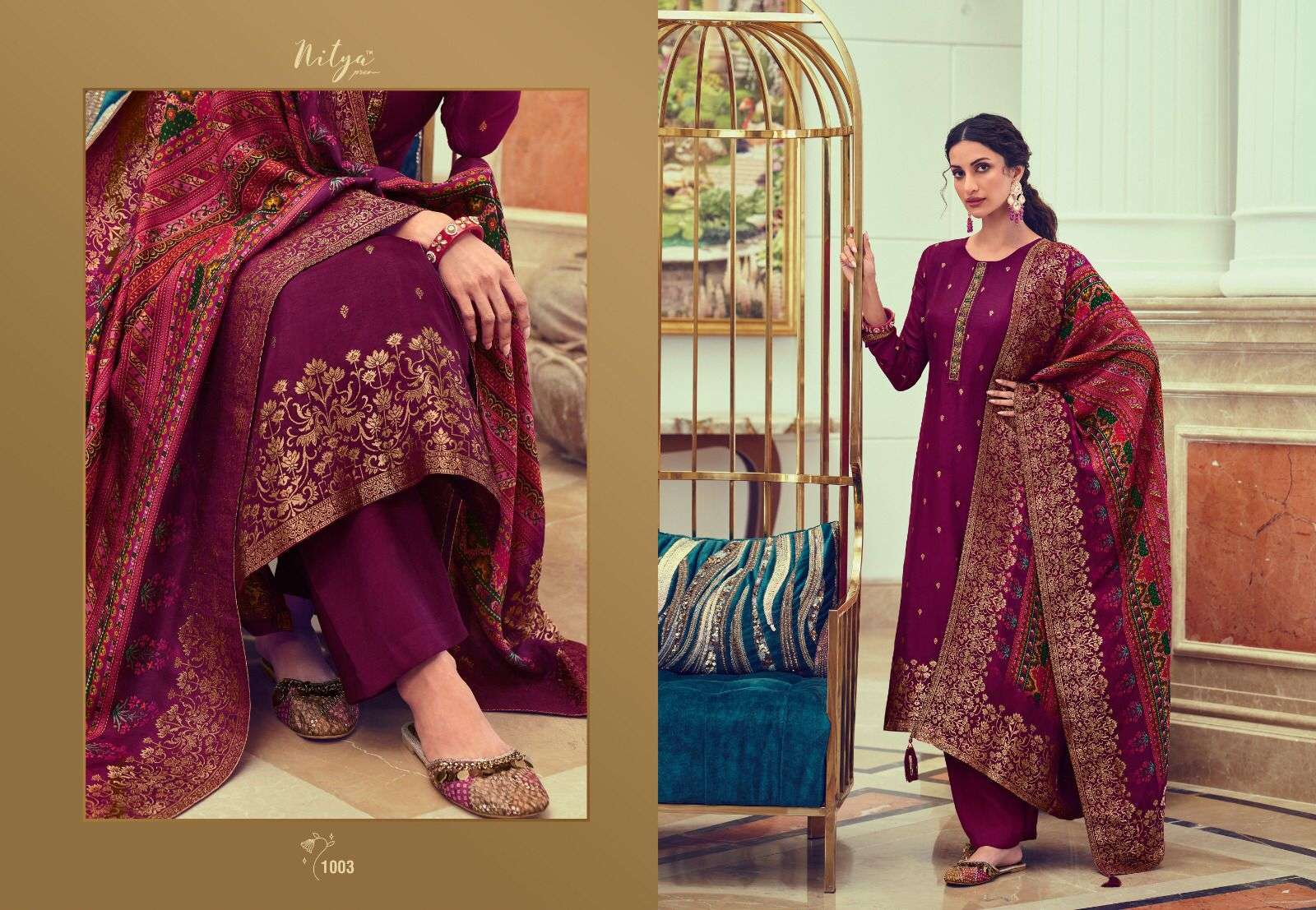 nitya vol-187 by lt fabrics indian designer salwar kameez catalogue manufacturer surat 