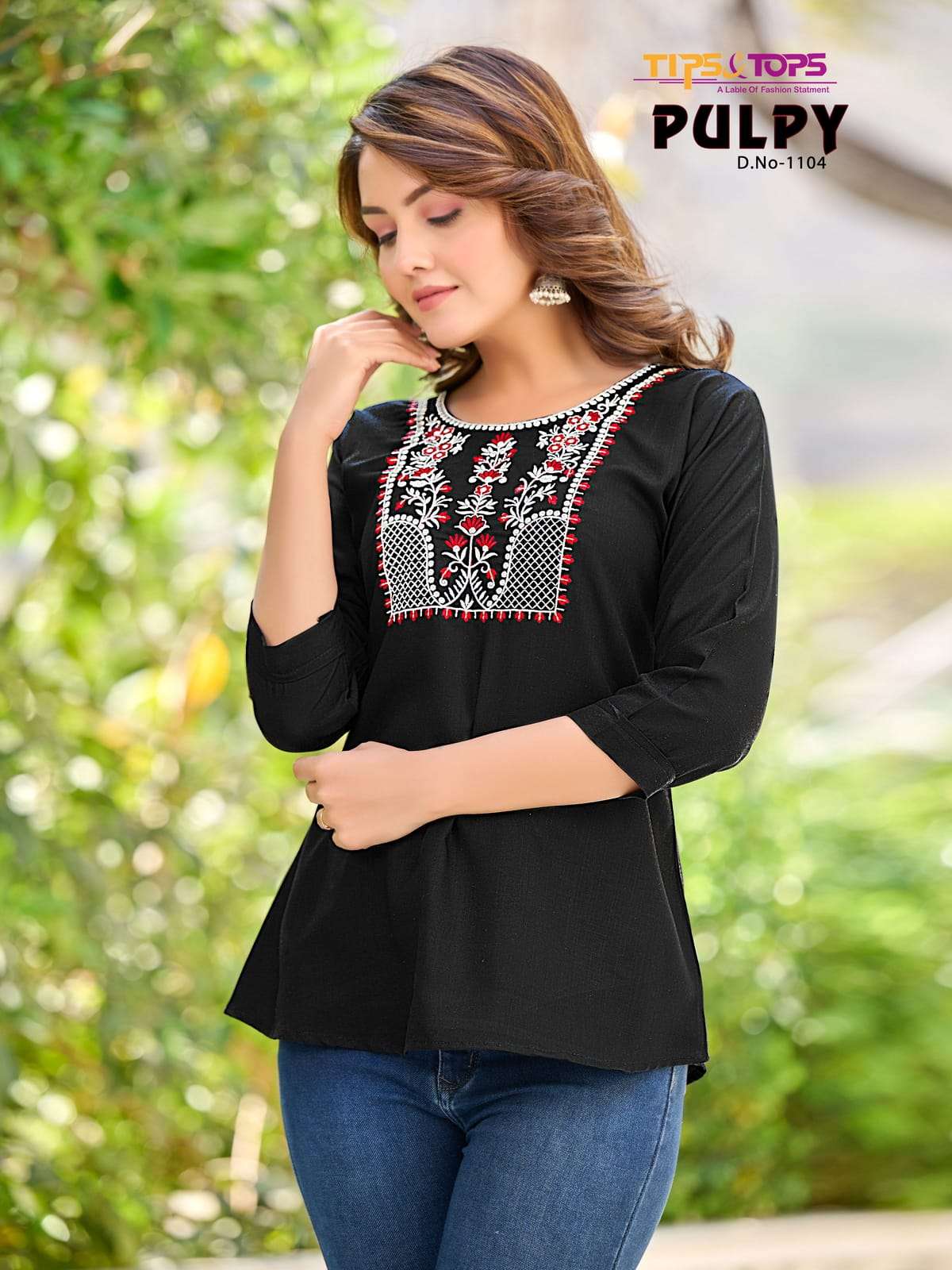 Tips & Tops Yami Catalog Embroidery Extraordinary Fancy Tops For Women