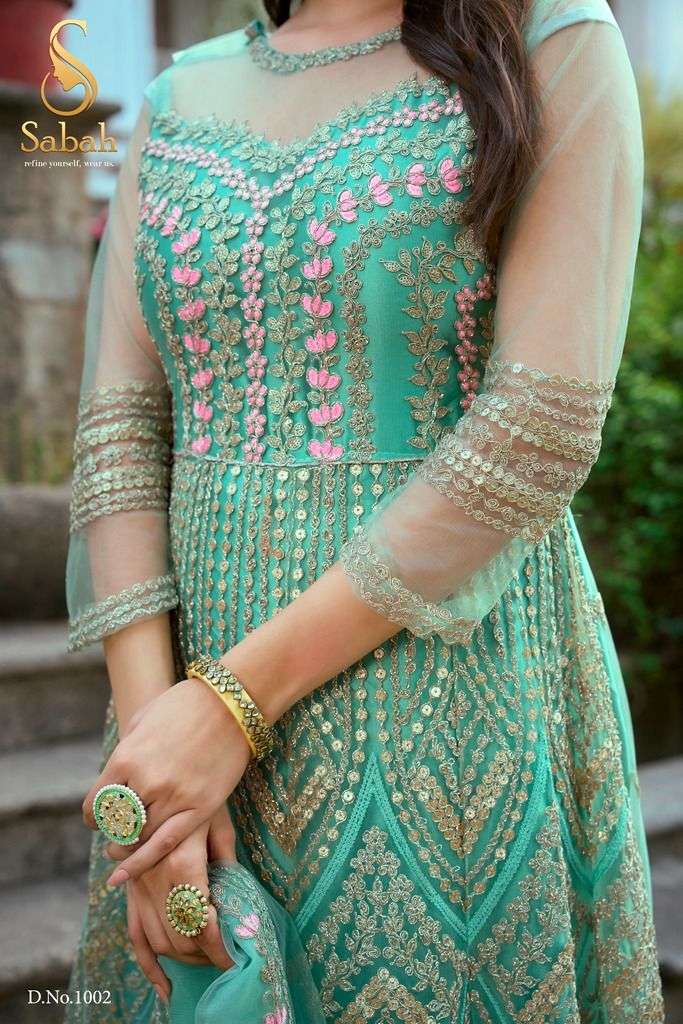 ruksaar by sabah exclusive designer party wear dress new catalogue surat 