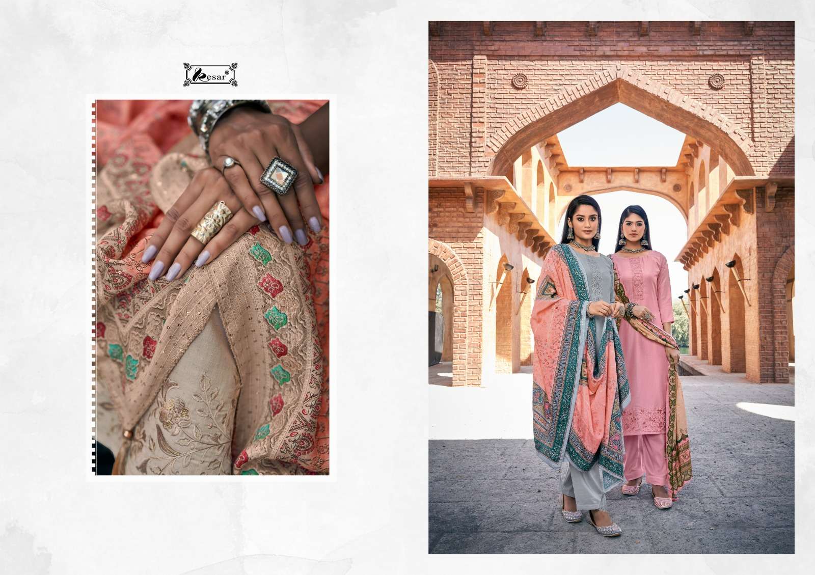 shisha by kesar exclusive designer salwar kameez catalogue manufacturer surat