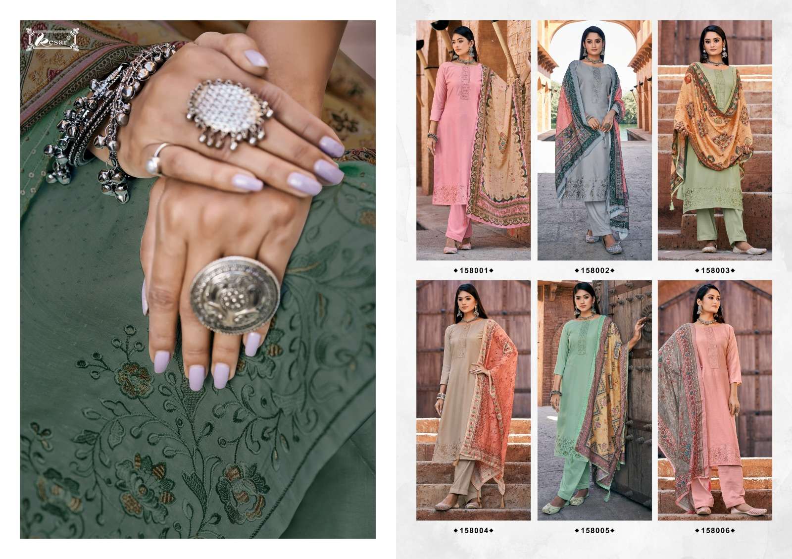 shisha by kesar exclusive designer salwar kameez catalogue manufacturer surat