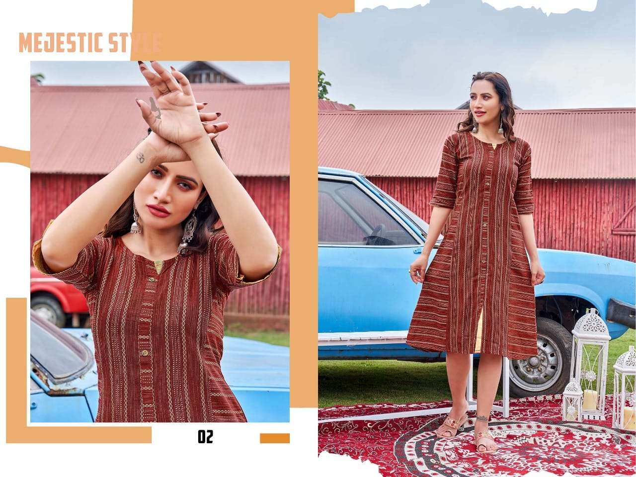 smita by kinti fashion trendy designer long kurtis catalogue surat