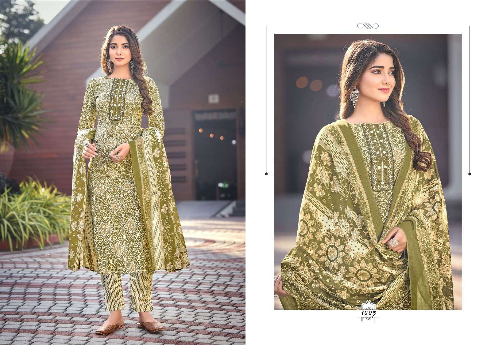 suhani by radha fab cotton printed dress material collection