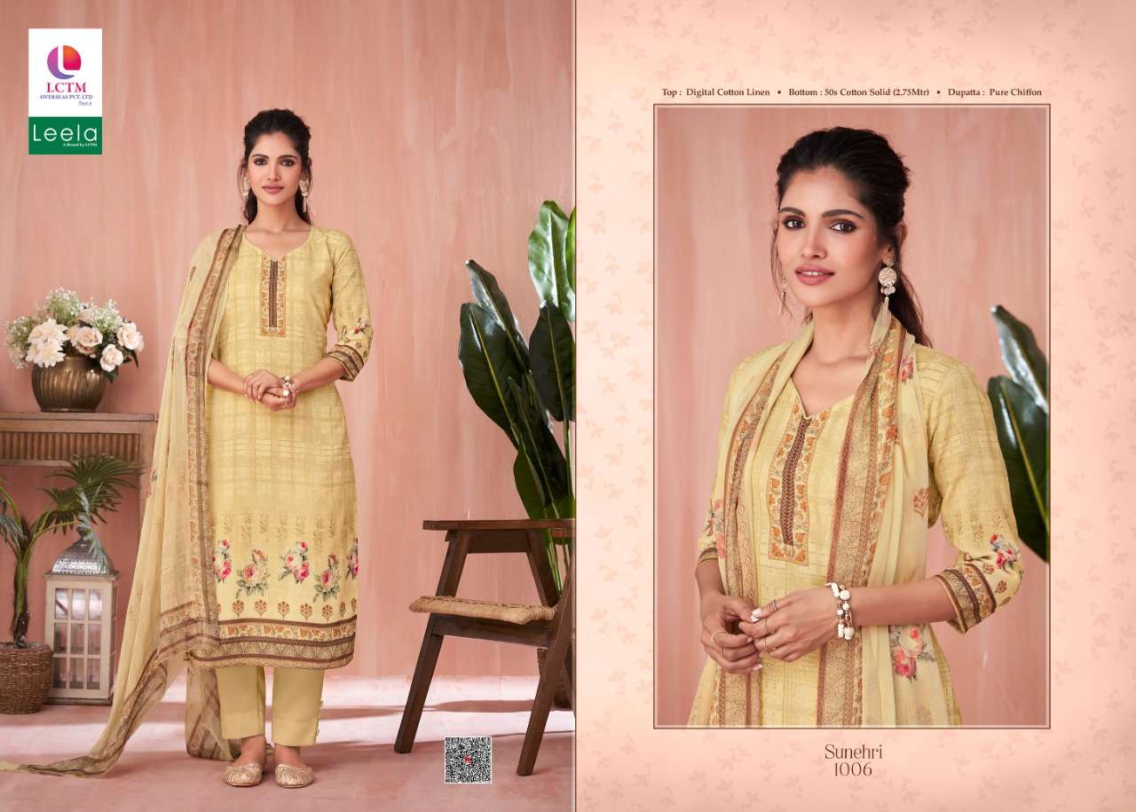 sunehri by leela unstich designer dress material catalogue online market surat