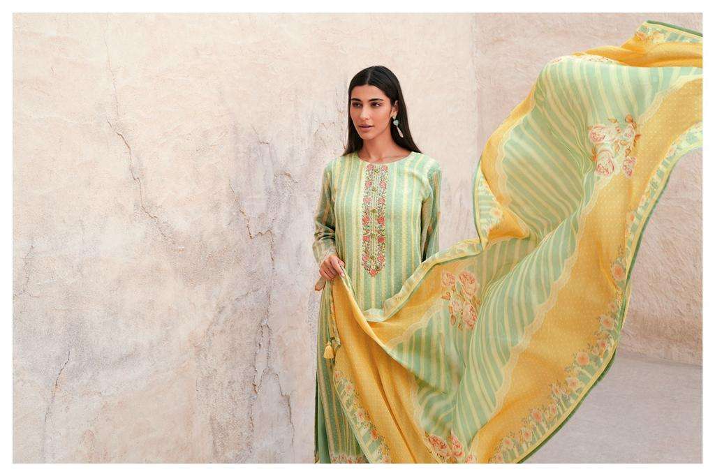 vintage catalogue by varsha fashion linen digital printed fancy designer wear dress material collection surat