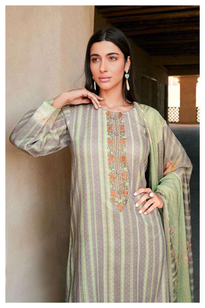 vintage catalogue by varsha fashion linen digital printed fancy designer wear dress material collection surat
