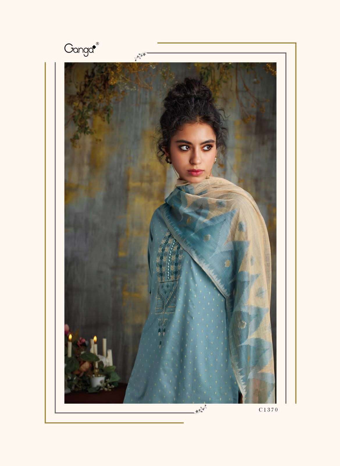zehra by ganga premium cotton designer salwar kameez catalogue manufacturer surat 