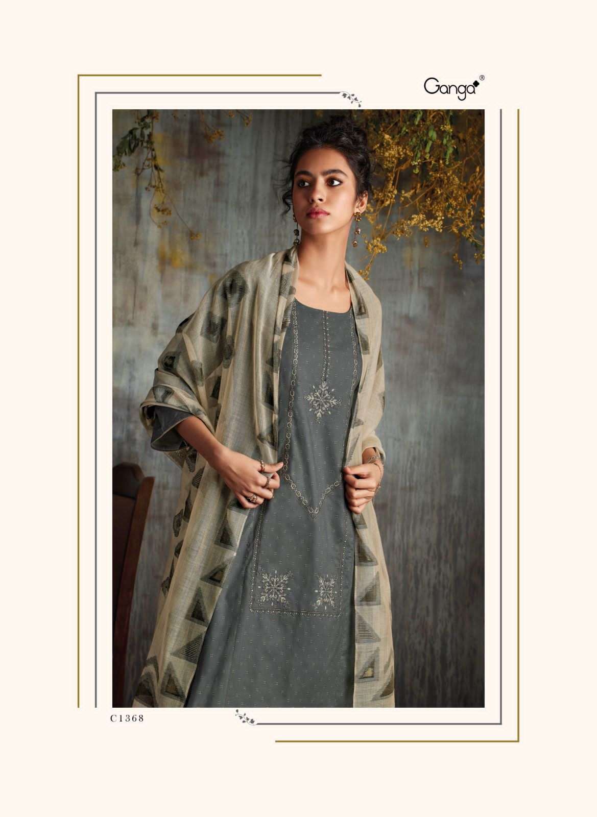 zehra by ganga premium cotton designer salwar kameez catalogue manufacturer surat 