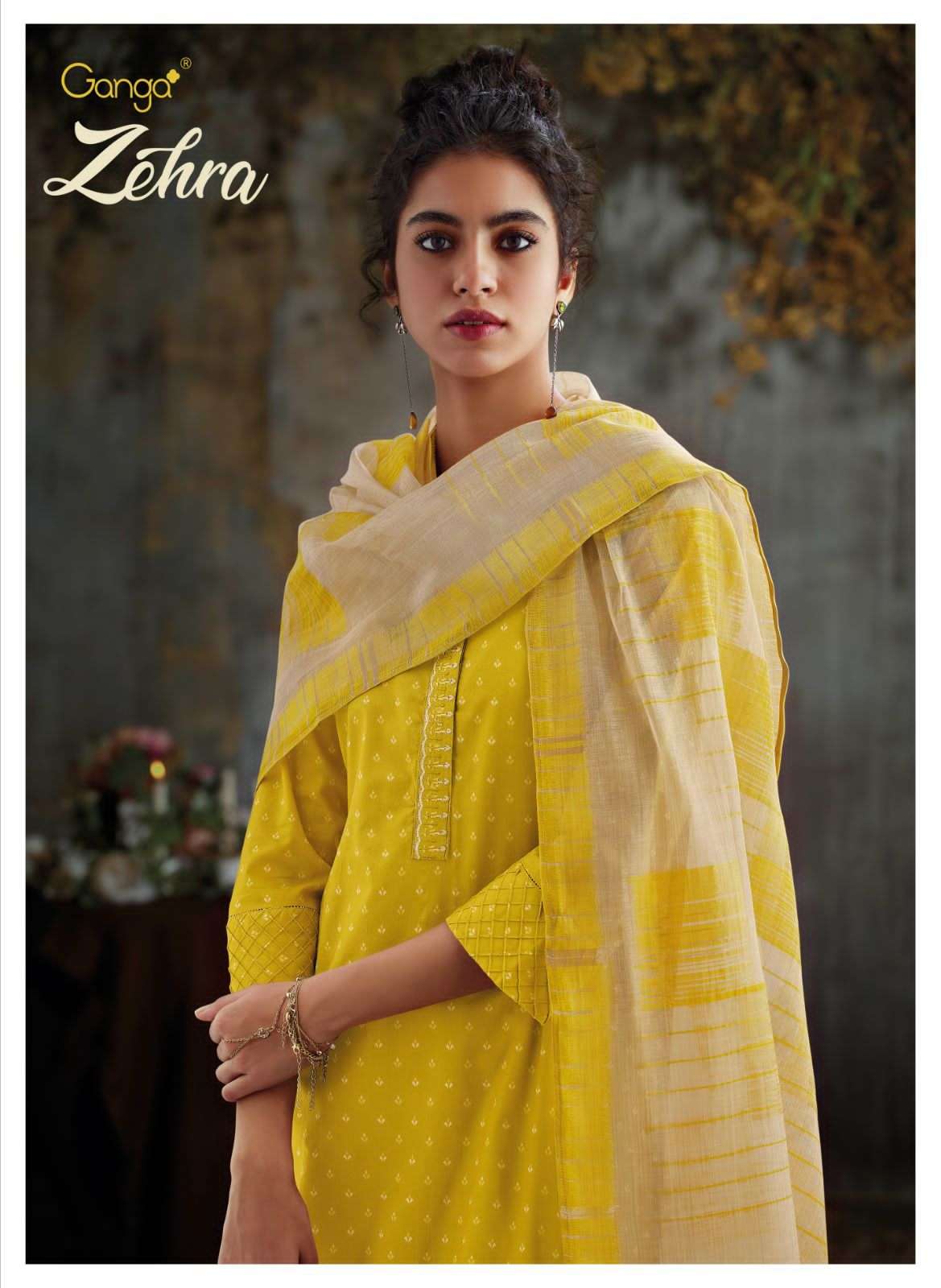 zehra by ganga premium cotton designer salwar kameez catalogue manufacturer surat 