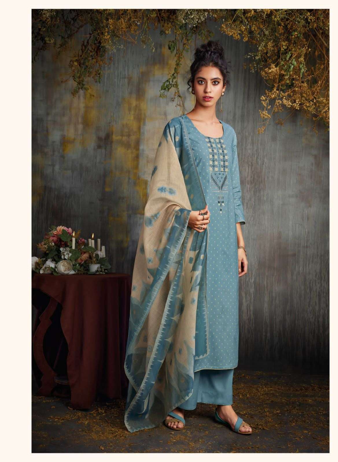 Ganga Unstitched Woven Cotton Salwar Suit Dress Material for Ladies –  Stilento