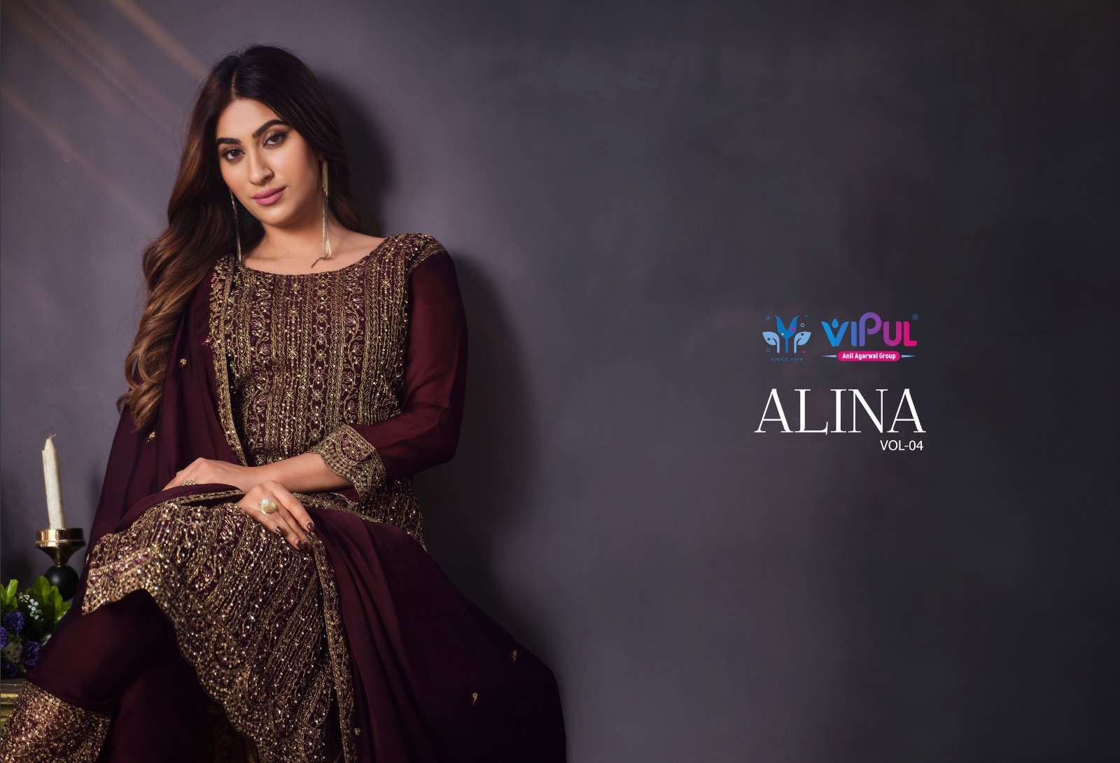 alina vol-4 by vipul fashion function special designer salwar suits latest catalogue design 2023
