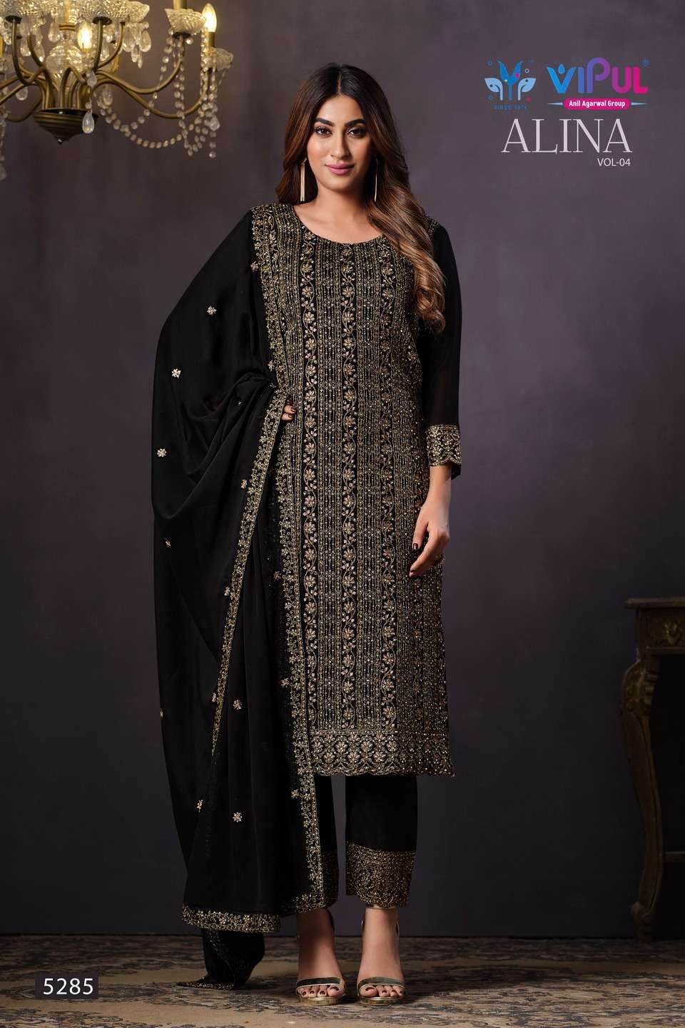 alina vol-4 by vipul fashion function special designer salwar suits latest catalogue design 2023