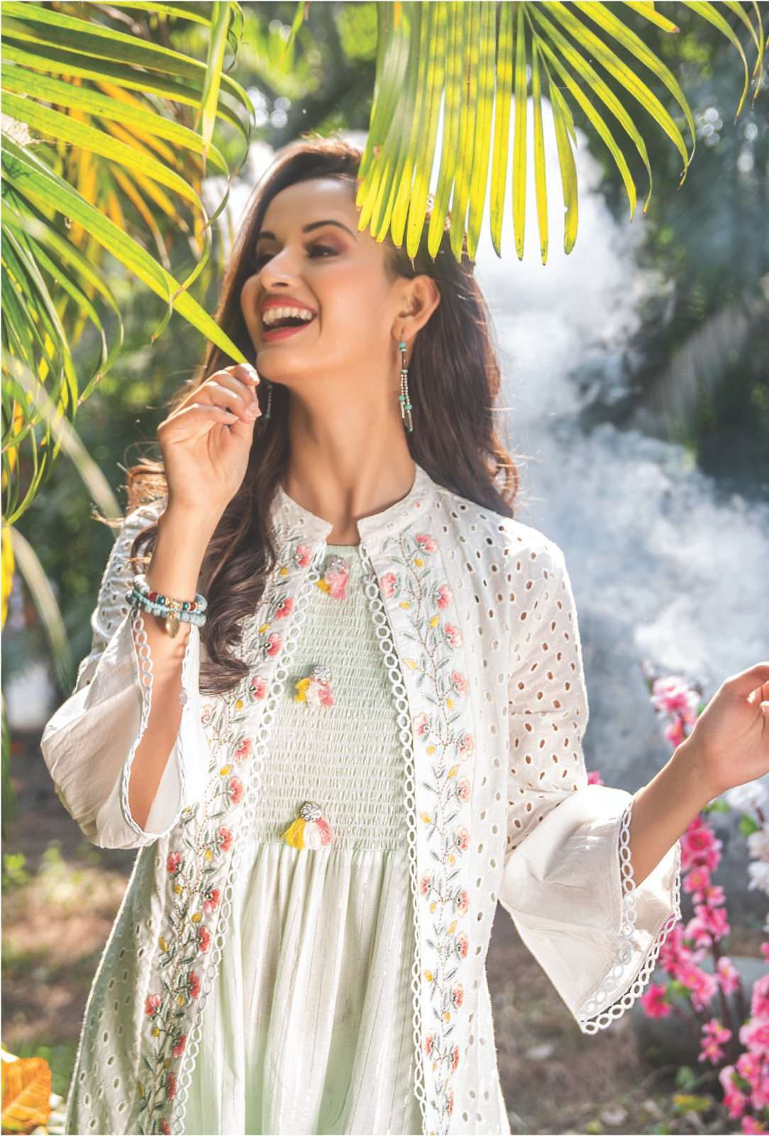 hiva wow jacket 101-105 series designer exclusive reyon with chikan jacket catalogue wholesale price surat 