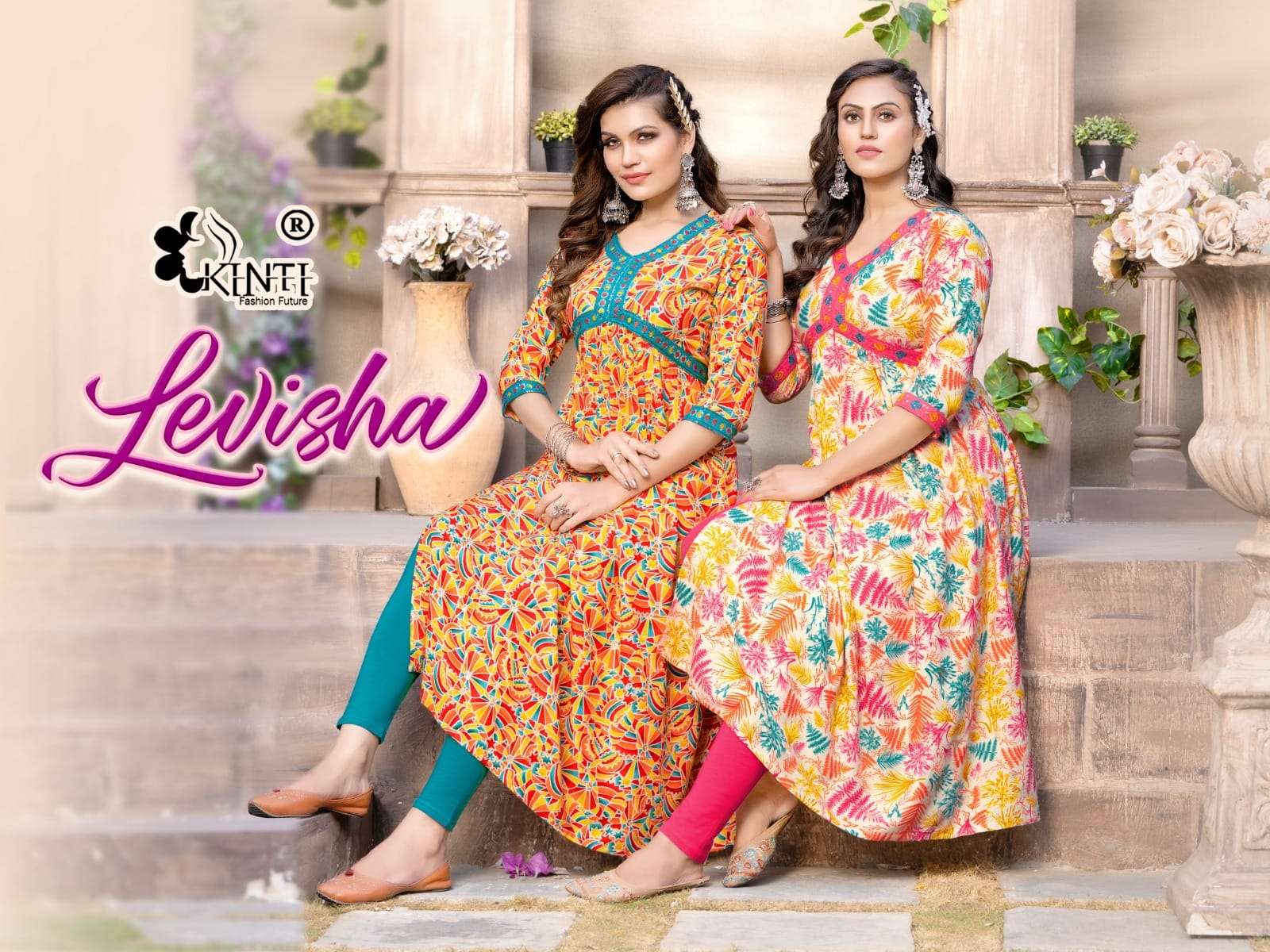 levisha by kinti fashion aliya cut latest designer kurtis catalogue wholesale price surat 