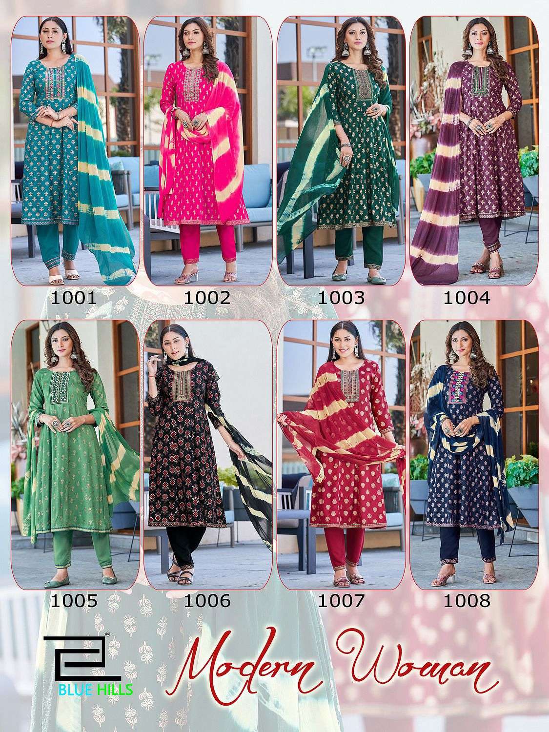modern woman by bluehills trendy designer kurti catalogue wholesale price surat 