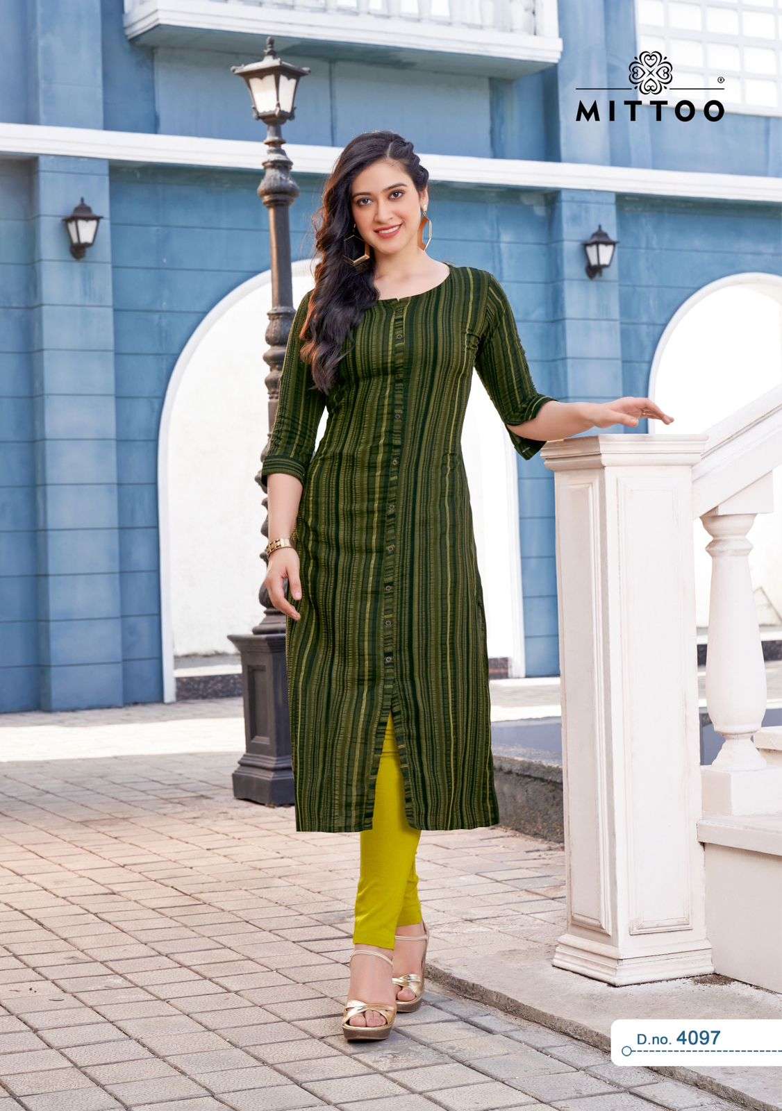 koodee pihu 1001-1006 series viscose strip designer kurti wholesale dealer  surat