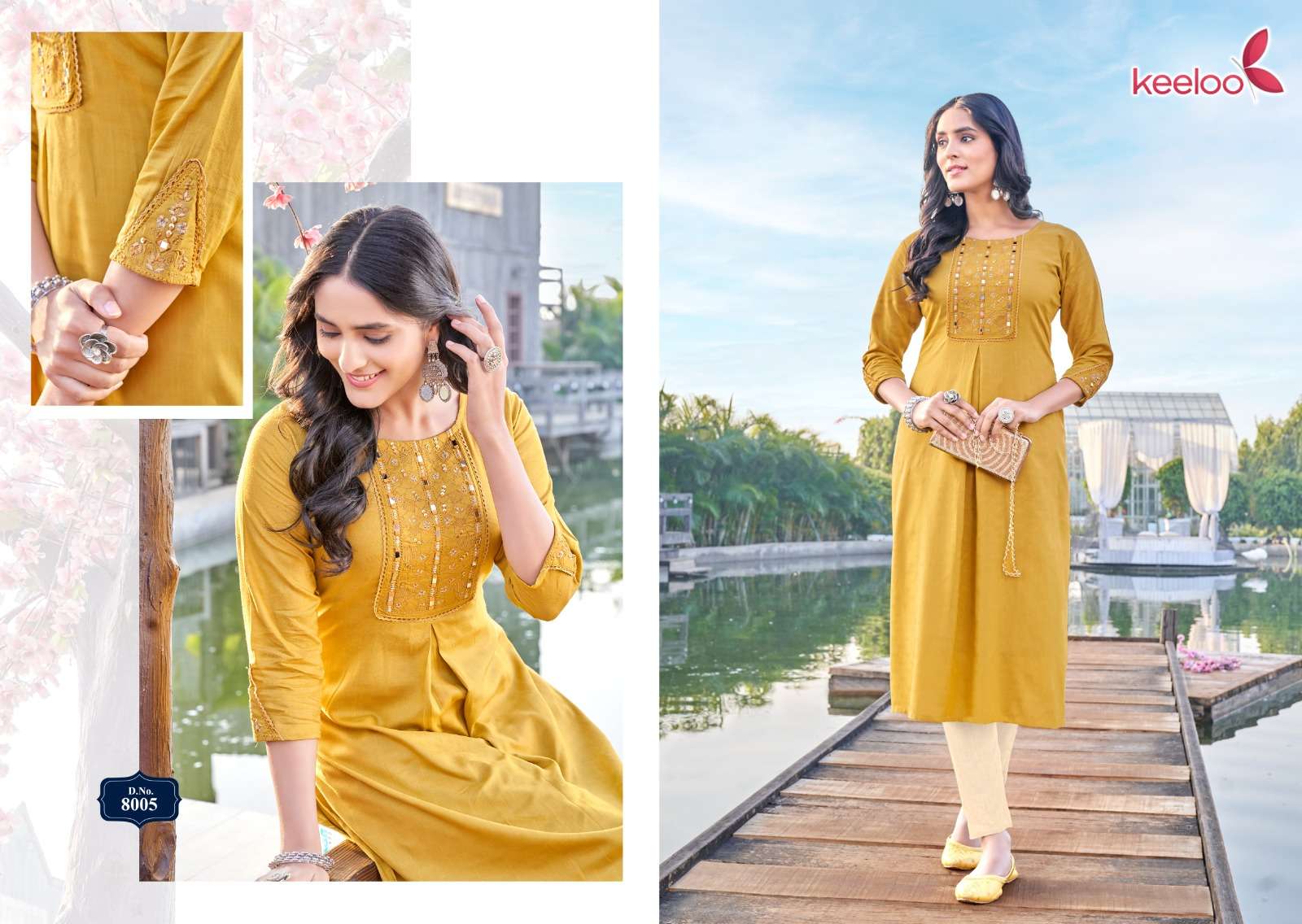morni by keeloo heavy rayon dobby designer designer kurtis catalogue in surat