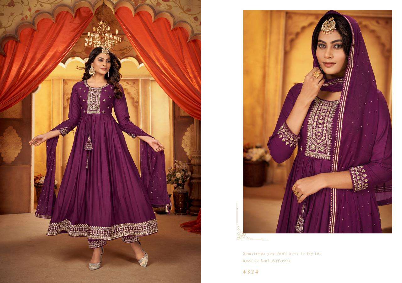 reva by rangoon party wear designer kurtis catalogue manufacturer surat 