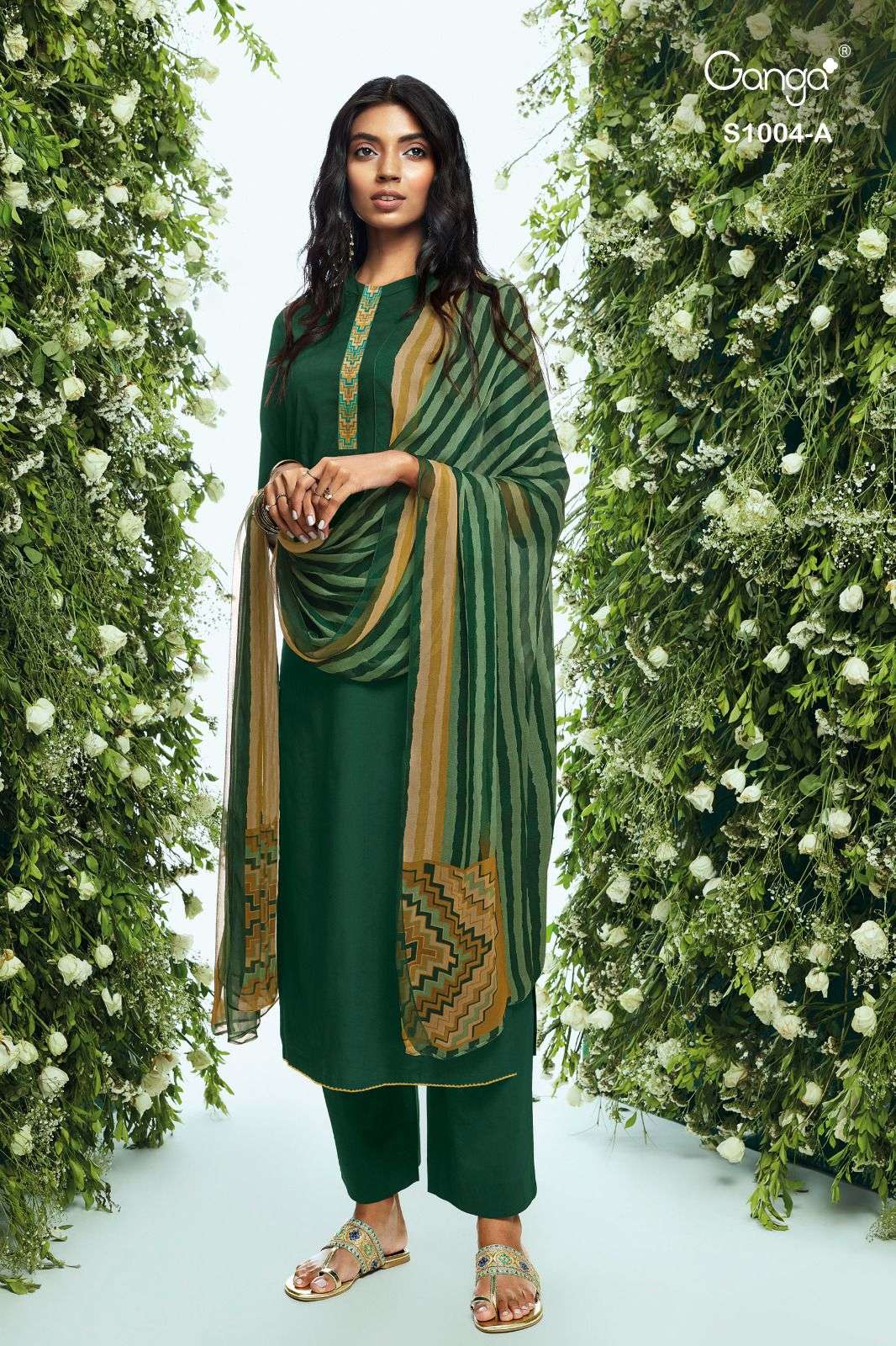 ruha 1004 series by ganga premium cotton designer salwar kameez