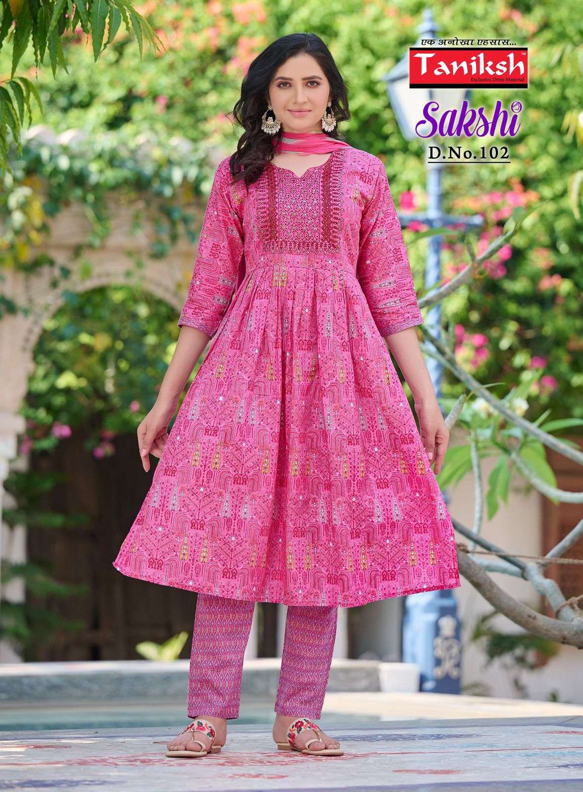 sakshi by taniksh trendy designer readymade dress catalogue online supplier surat 