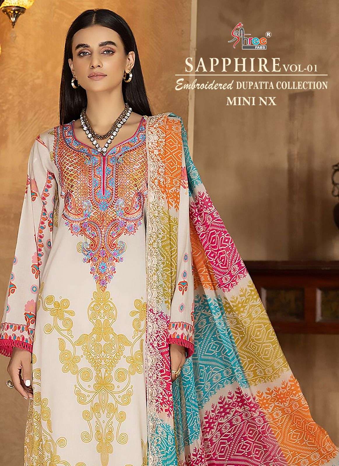sapphire vol-1 mini nx by shree fab pakistani salwar suits catalogue collection 2023