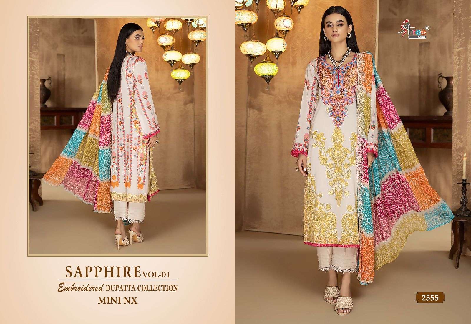 sapphire vol-1 mini nx by shree fab pakistani salwar suits catalogue collection 2023