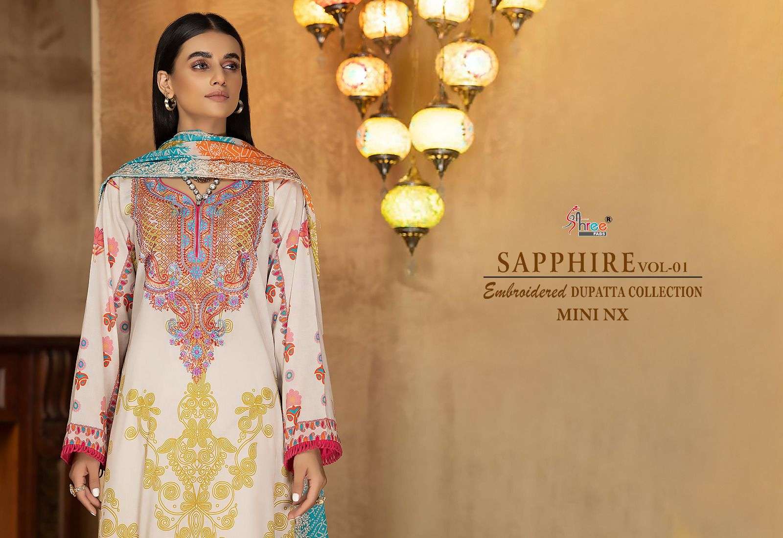 sapphire vol-1 mini nx by shree fab pakistani salwar suits catalogue collection 2023