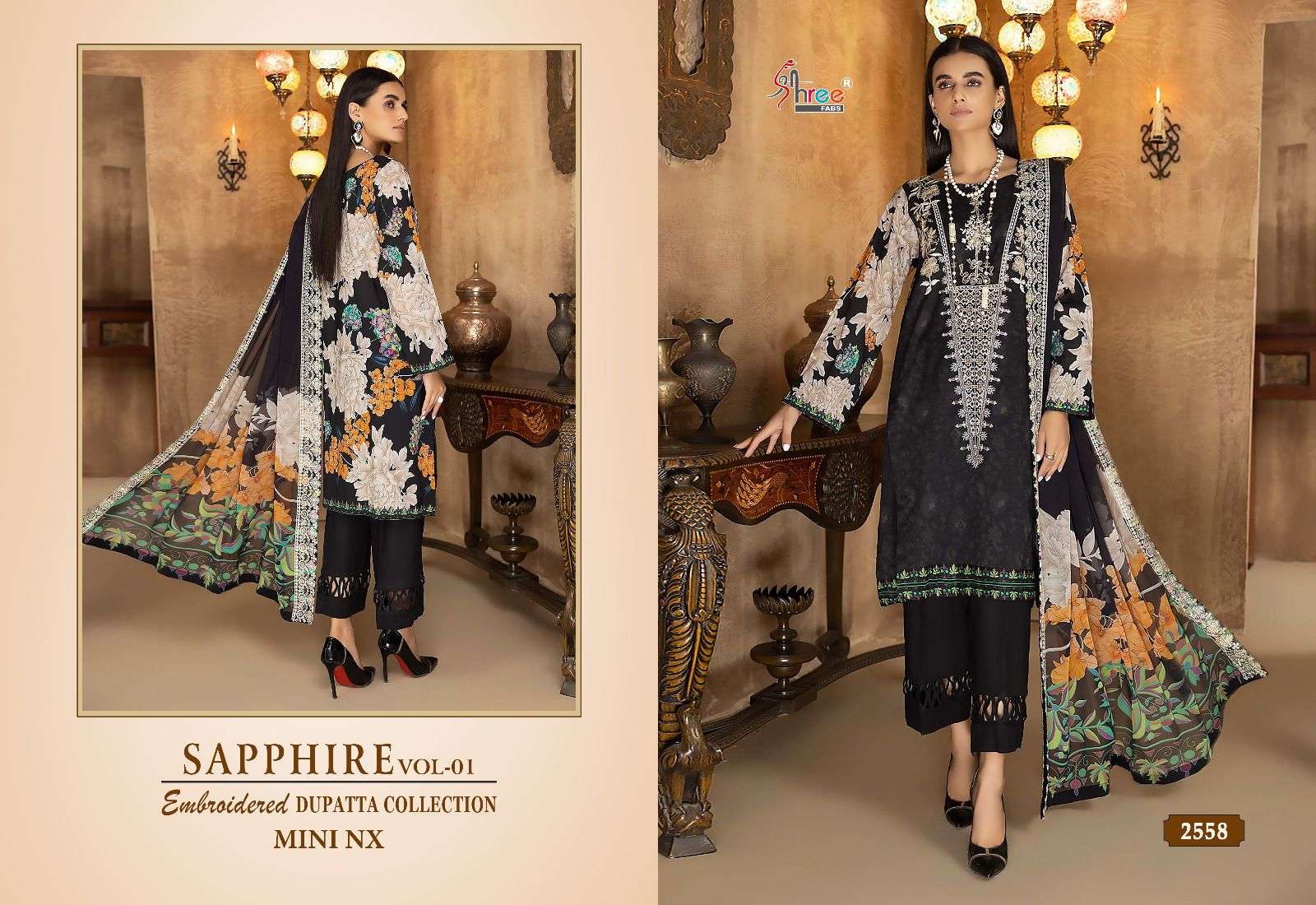 sapphire vol-1 mini nx by shree fab pakistani salwar suits catalogue collection 2023