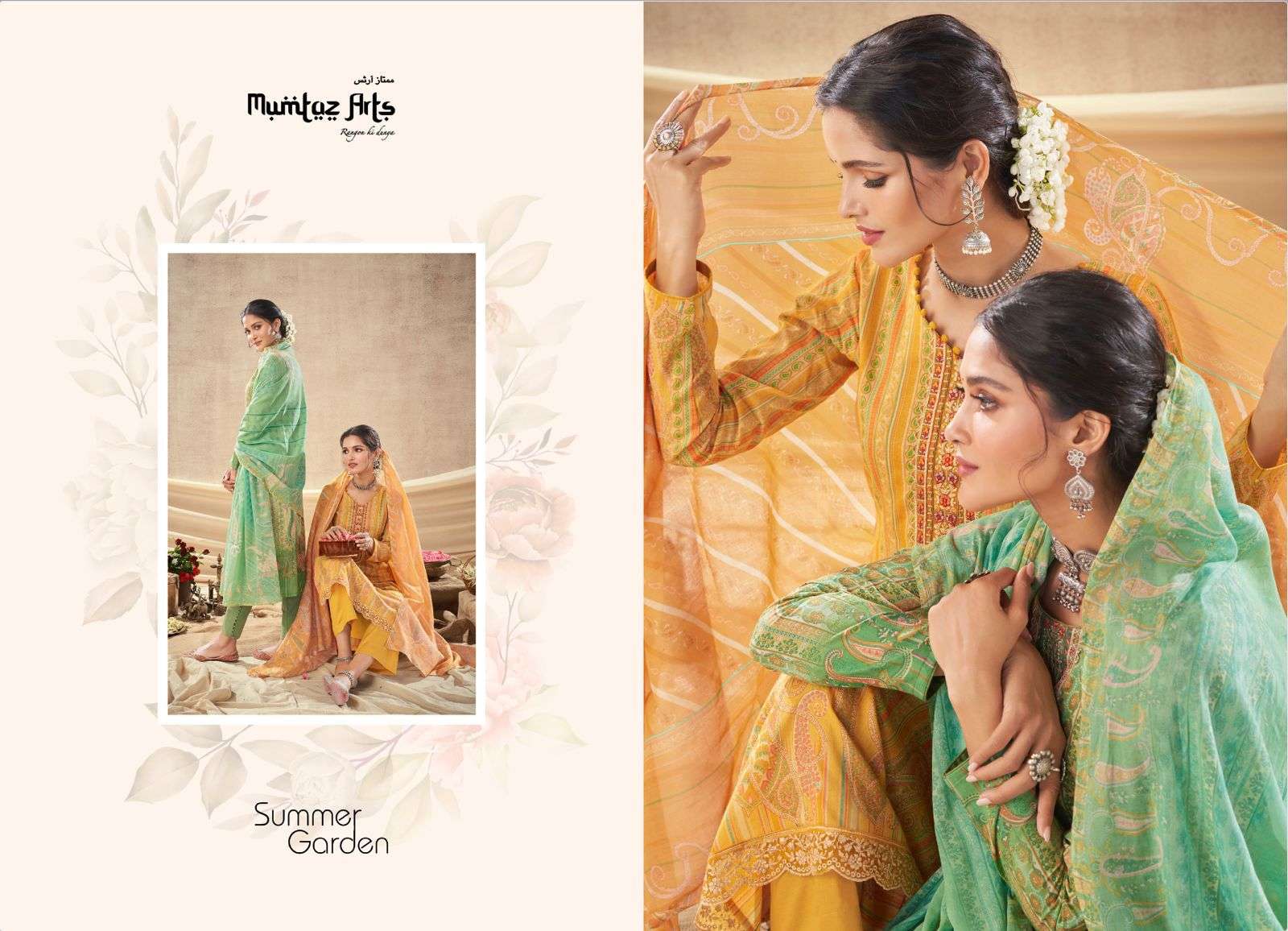 summer garden by mumtaz arts indian designer salwar suits catalogue collection 2023 