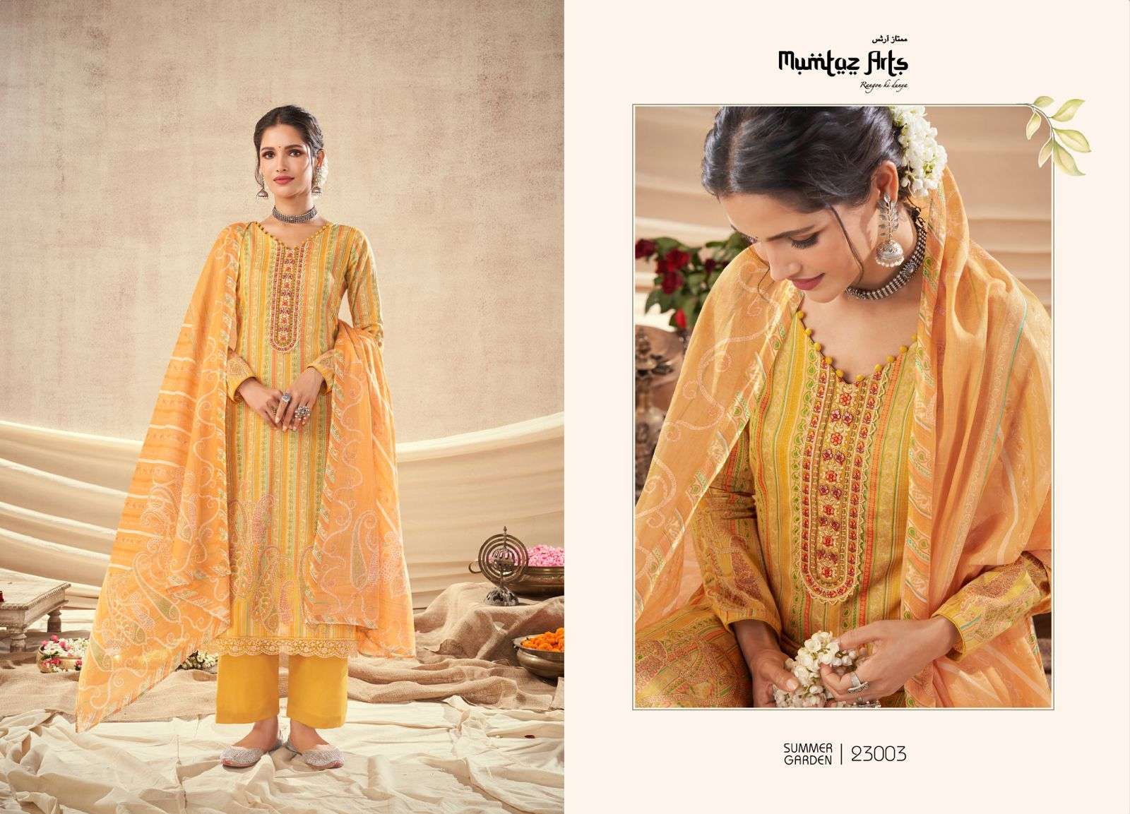 summer garden by mumtaz arts indian designer salwar suits catalogue collection 2023 