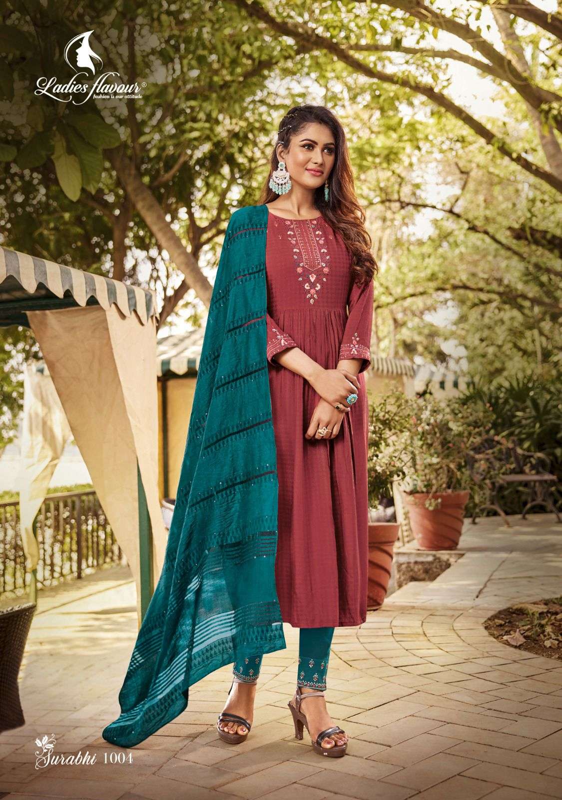 surabhi by ladies flavour exclusive designer kurtis catalogue online dealer surat