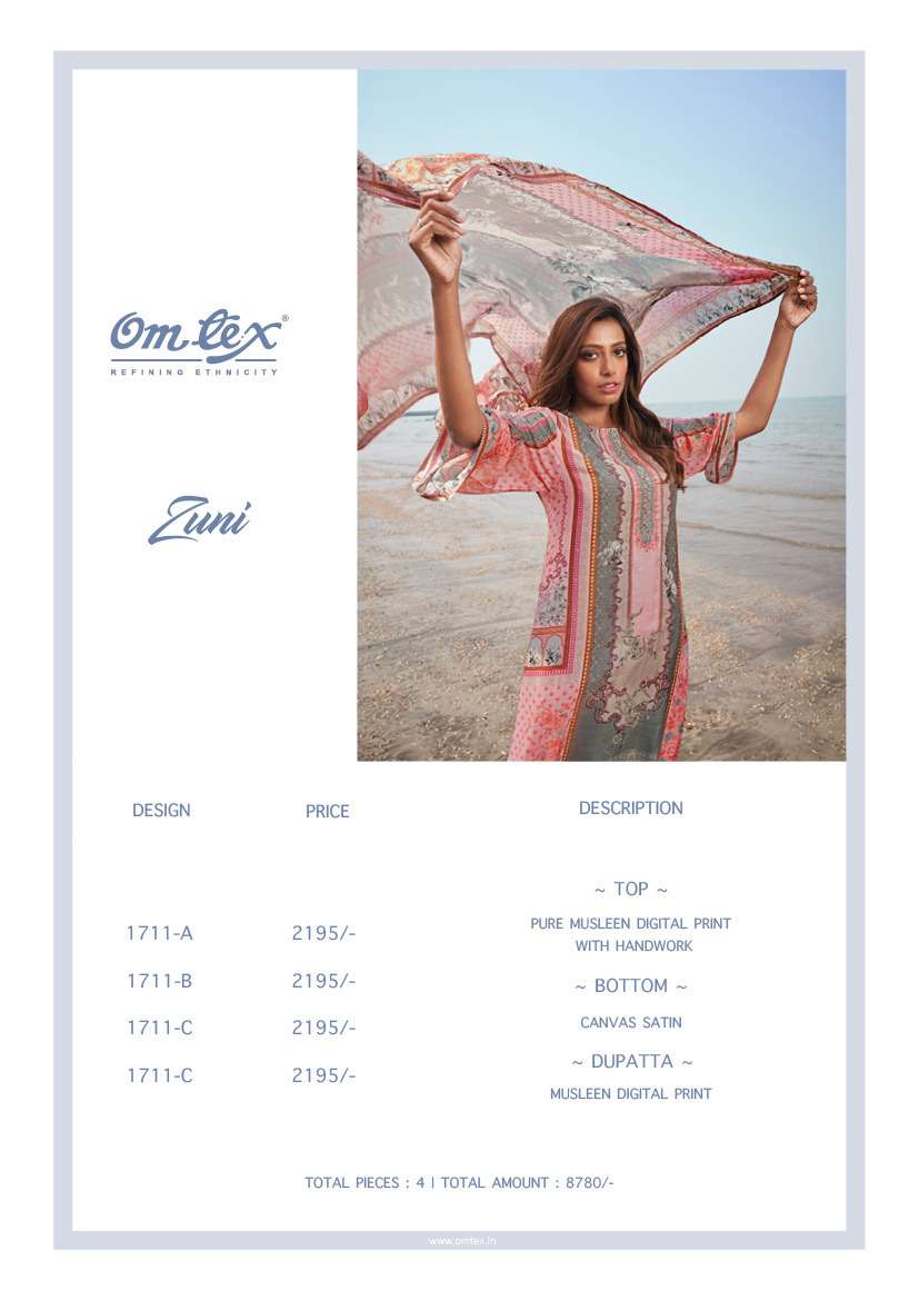 zuni by om tex trendy designer salwar kameez catalogue online supplier surat 