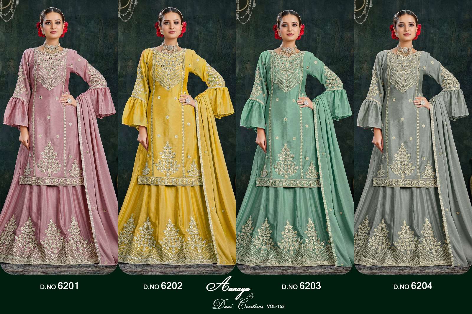 aanaya vol-162 by twisha party wear salwar suits catalogue online supplier surat 