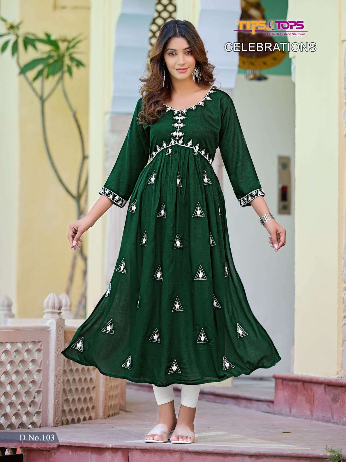 celebrations by tips and tops fancy alia style designer kurtis catalogue design 2023