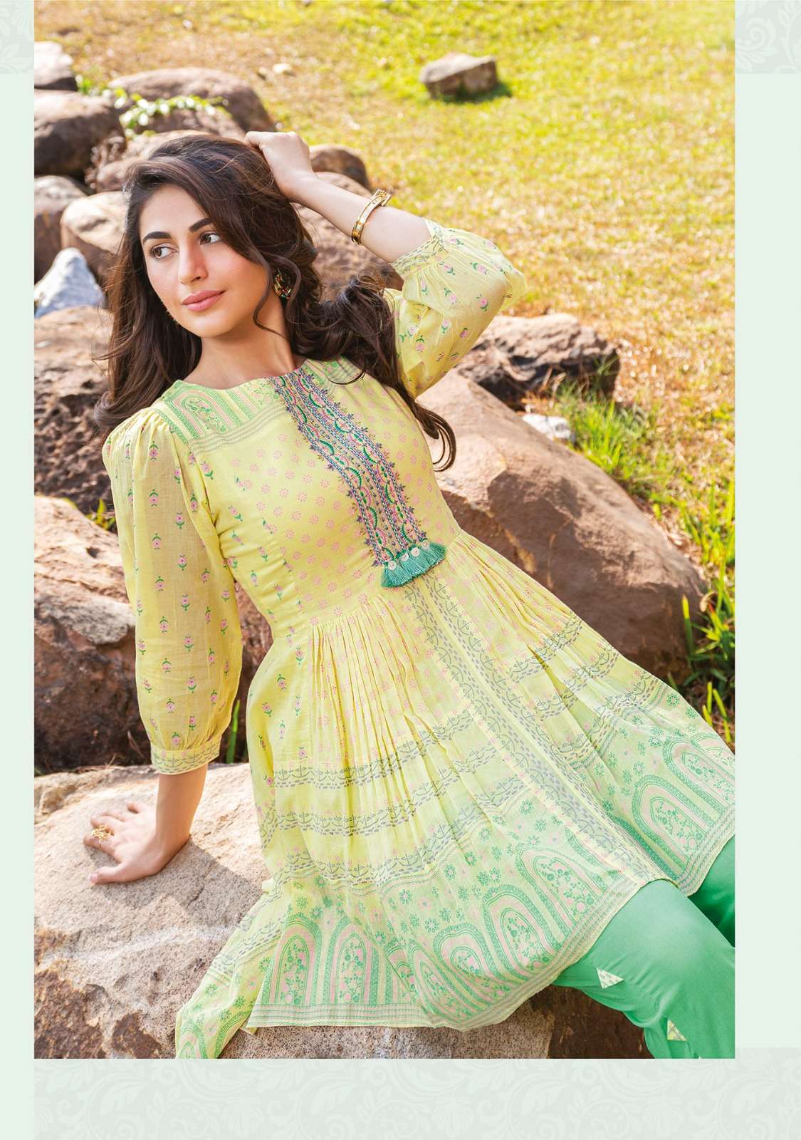 fusion vol-2 by anju fabrics mal cotton designer cord-set collection wholesale price surat