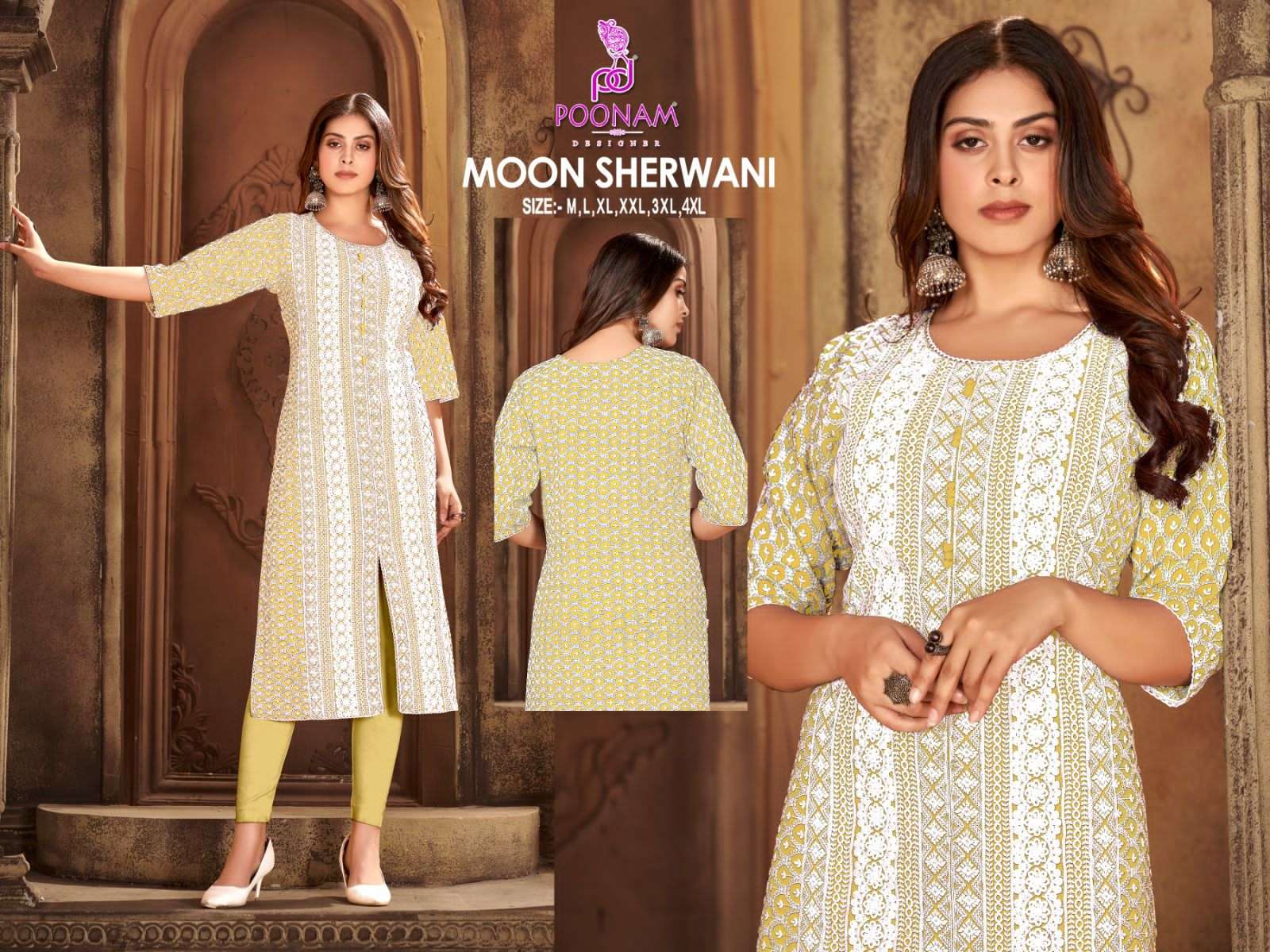 moon sherwani by poonam designer stylish look designer kurtis catalogue design 2023
