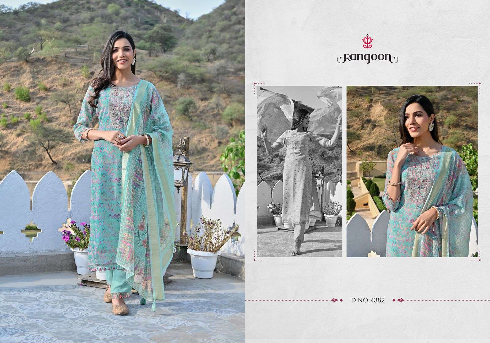 rangoon nandi naveli 4181-4184 series designer stich linen salwar kameez catalogue set to set rate wholesaler 